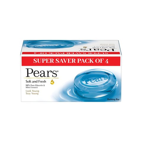 Pears Soft & Fresh Soap - Buy 3 Get 1 Free