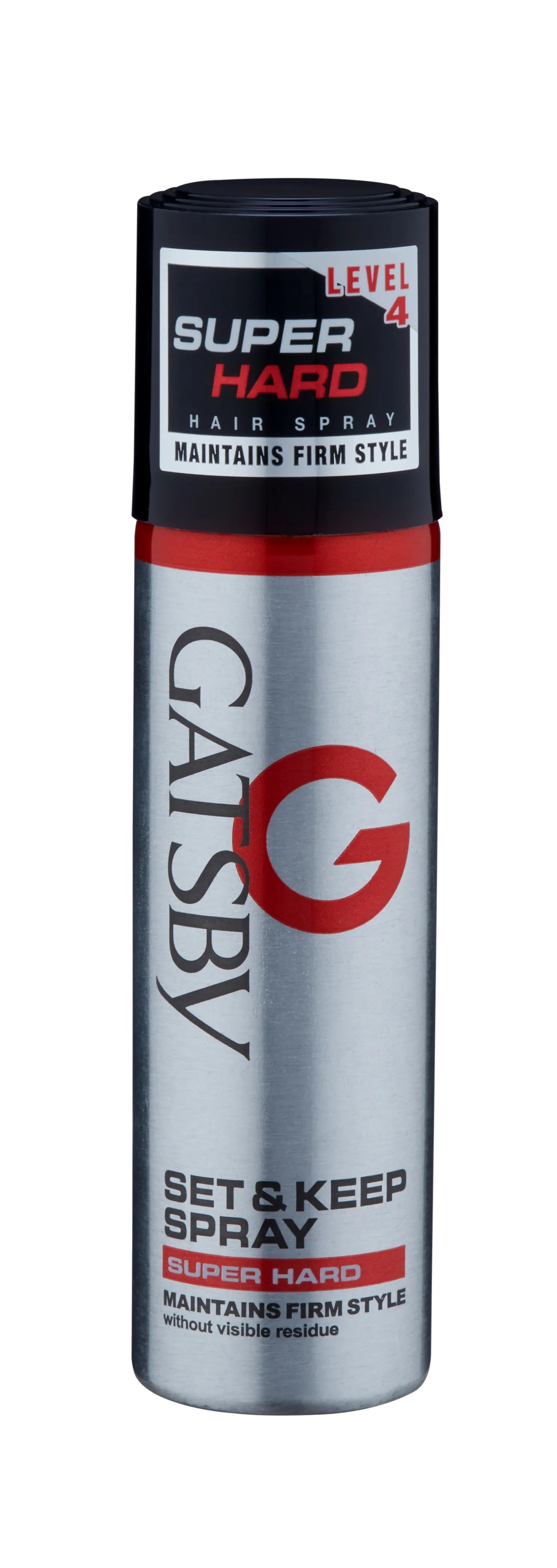 Gatsby Super Hard Set And Keep Spray Hair Styler LEVEL 4 66ml