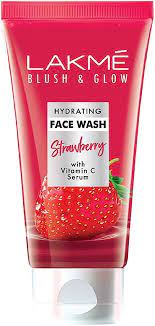 Lakme Blush  Glow Strawberry Freshness Gel Face Wash With Strawberry Extracts 100 G