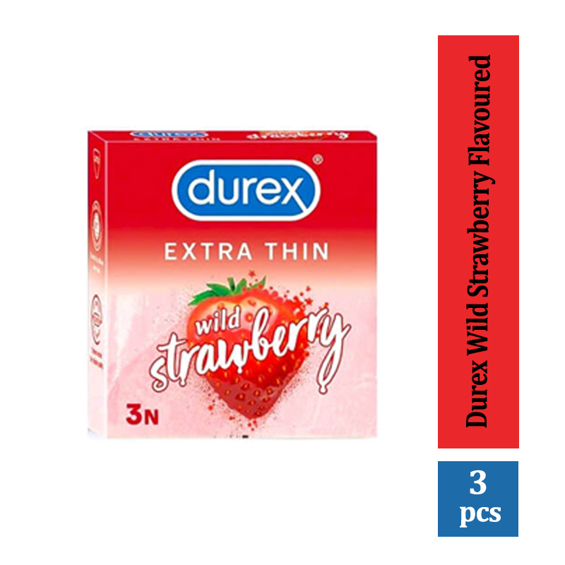 Durex Extra Thin Wild Strawberry 3N