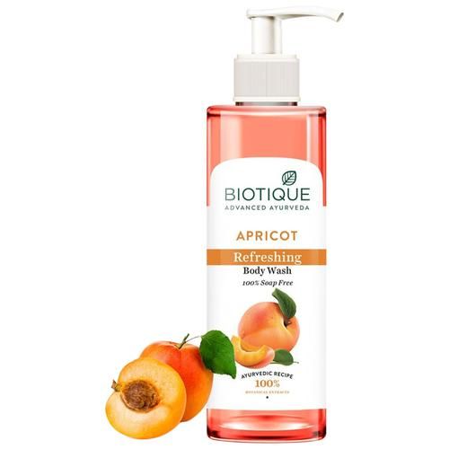 BIOTIQUE Apricot Refreshing Body Wash - 100% Soap Free, 200 ml