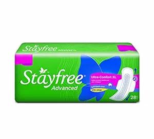 Stayfree Advanced XL Ultra Comfort Sanitary napkins with Wings (28 Count)