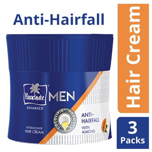 Parachute Advansed Men Hair Cream Anti-Hairfall, 100 ml Pack of 3