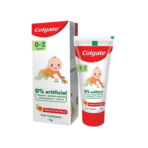 Colgate Natural Fruit Flavour Kids Toothpaste ((0-2 Years))