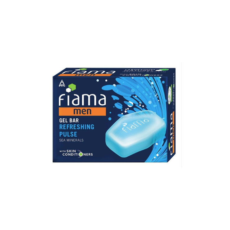 Shahnaz Husain Itc Fiama Men Gel Bar Refreshing Pulse Sea Minerals 75G