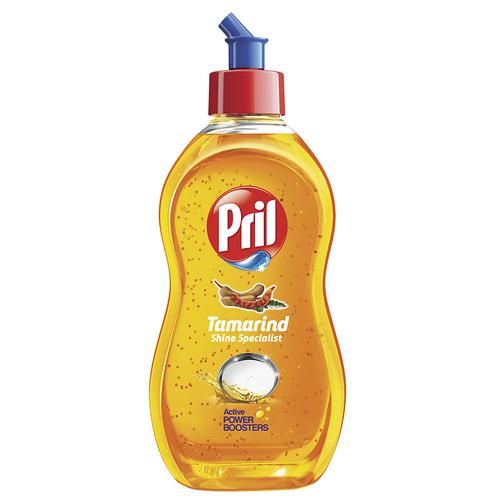 Pril Dishwash Liquid - Tamarind Shine Specialist, Active Power Boosters, 425 ml