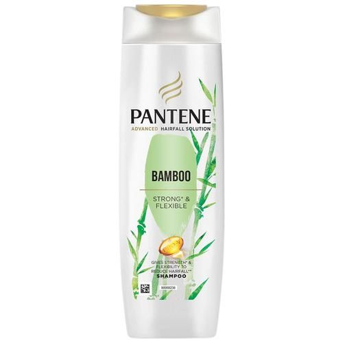 Pantene Bamboo Shampoo - Strong & Flexible, Advanced Hair Fall Solution, Protects Against Damages, 180 ml Bottle