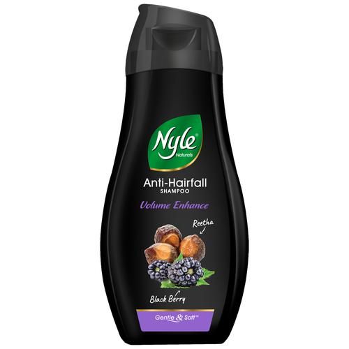 Nyle Volume Enhance Anti-Hair Fall Shampoo - With Reetha & Blackberry, Gentle, Soft, Paraben Free, 90 ml