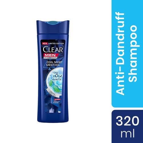 Clear Men Clear Men Cool Sport Menthol Anti-Dandruff Shampoo with Vitamin B3, 310 ml