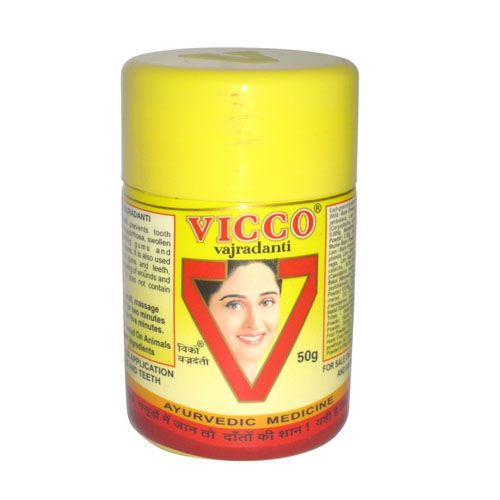 Vicco  Vajradanti Tooth Powder, 50 g Bottle