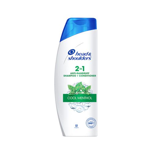 Head & shoulders Cool Menthol 2 in 1 Anti-Dandruff Shampoo + Conditioner, Upto 100% Dandruff Free, 340 ml