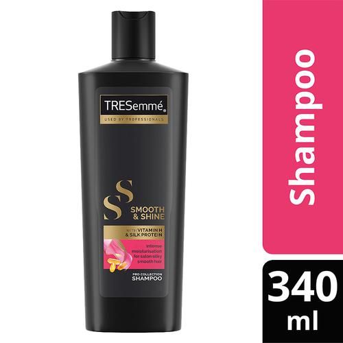 Tresemme Smooth & Shine Pro Collection Shampoo - Vitamin H & Silk Protein, Intense Moisturisation, 340 ml