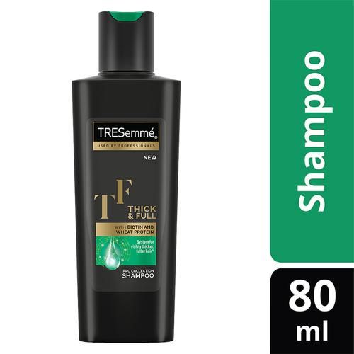 Tresemme Thick & Full Shampoo - With Biotin & Wheat Protein, Prevents Hair-Fall, 80 ml