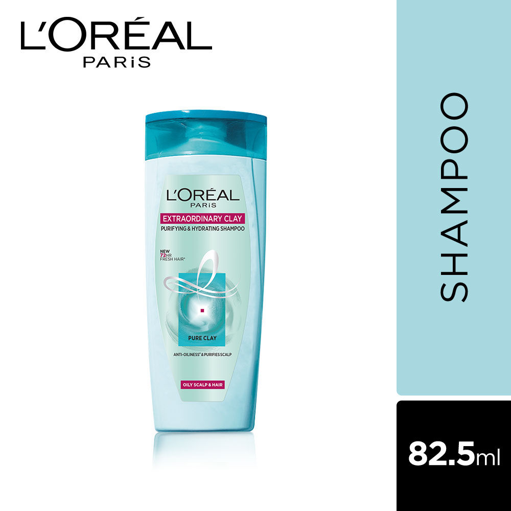 Loreal Paris Extraordinary Clay Shampoo For Oily Scalp  Hair 82.5Ml