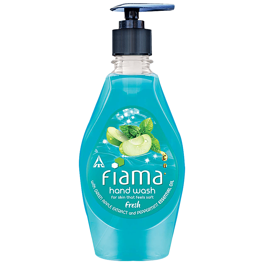 CVB Itc Fiama Hand Wash Peppermint And Green Apple Extract Fresh 220Ml