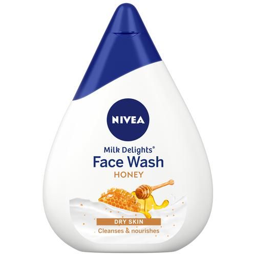 NIVEA Milk Delights Face Wash With Honey For Dry Skin, 100 ml