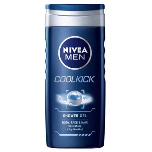 Nivea Men Shower Gel Cool Kick For Body, Face & Hair 250Ml