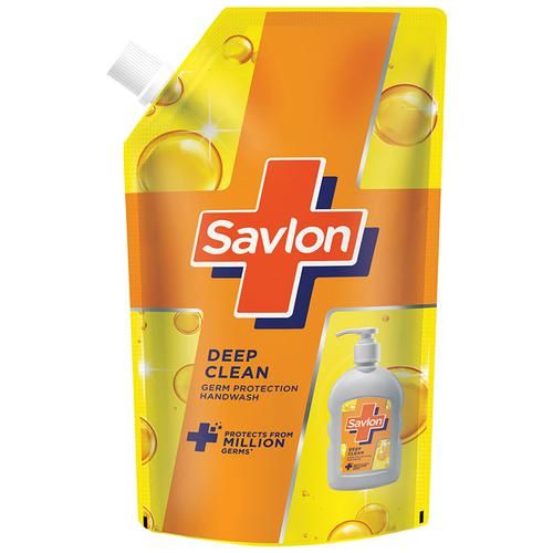 Savlon Deep Clean Germ Protection Liquid Handwash - 90% Natural Origin, 675 ml