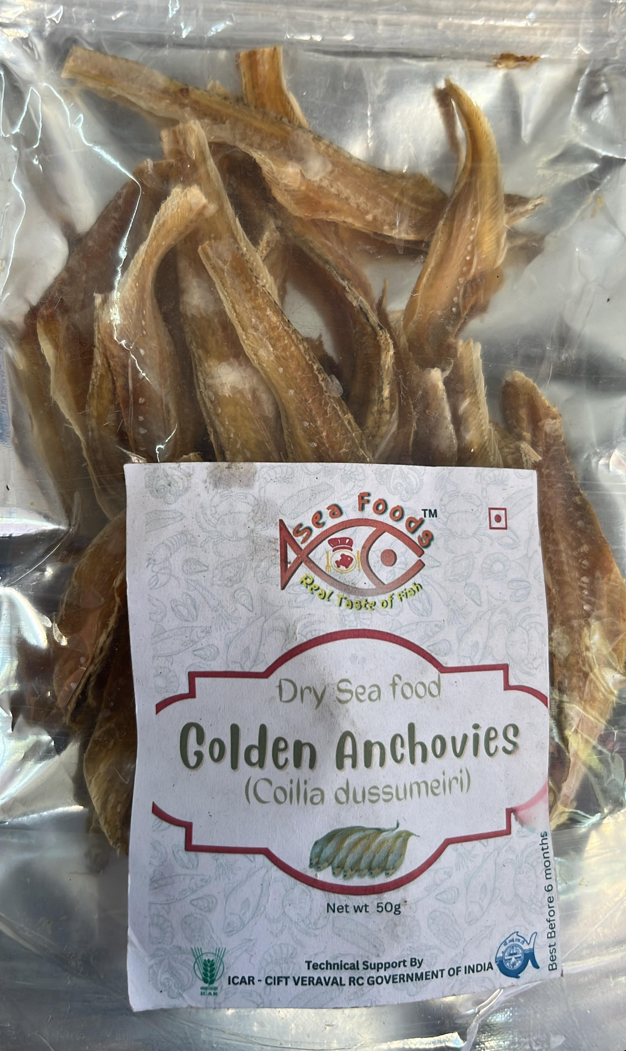 Dried Golden Anchovies 50g