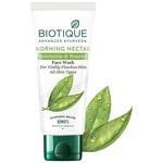 Biotique Bio Morning Nectar Visibly Whitening Scrub Wash  For All Skin Types 100 Botanical Extracts 50 Ml