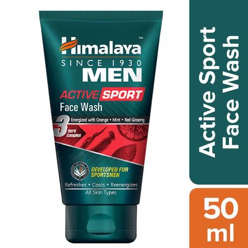 Himalaya Men Active Sport Face Wash, 50 ml