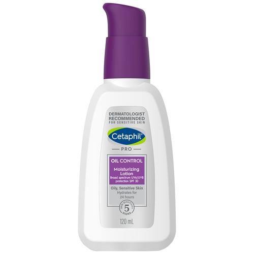 Cetaphil Pro Oil Control Moisturising Lotion - Matte Finish, For Oily & Acne Prone Skin, SPF 30, 120 ml