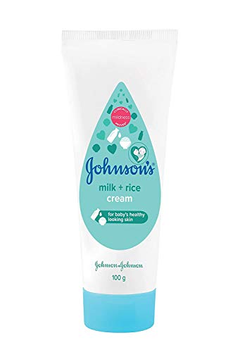 Johnsons Baby Milk  Rice Cream  100g  Combination Of Natural Milk Extracts  Vita
