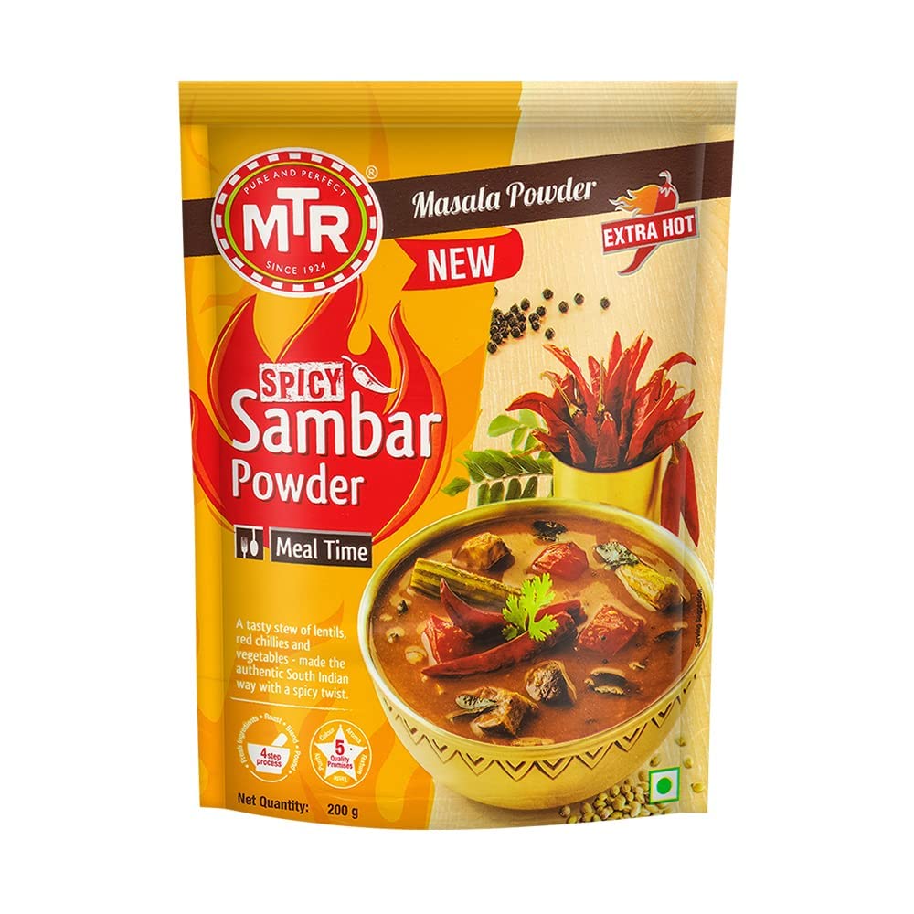 Mtr Spicy Sambar Powder 200 Gm