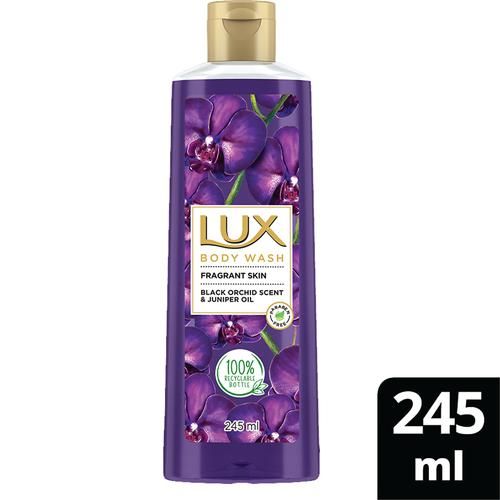 Lux Body Wash For Fragrant Skin - Black Orchid Scent & Juniper Oil With Extra Foam, 245 ml