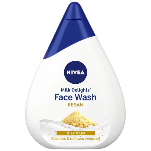 NIVEA Milk Delights Face Wash With Besan For Oily Skin, 100 ml