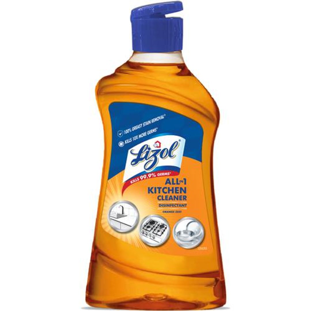 Lizol All In 1 Disinfectant Kitchen Cleaner - Orange Zest, 400 ml