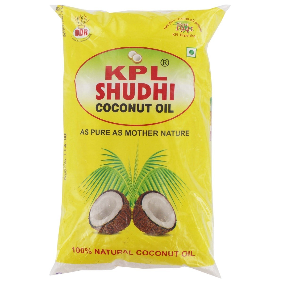 Kpl Shudhi Coconut Oil Pouch 1 Liter