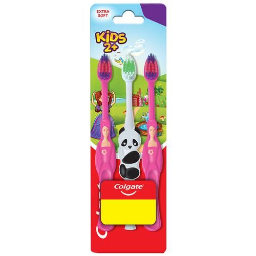 Colgate Kid's 2+ Years Extra Soft Toothbrush, 3 pcs (Pack of 3)