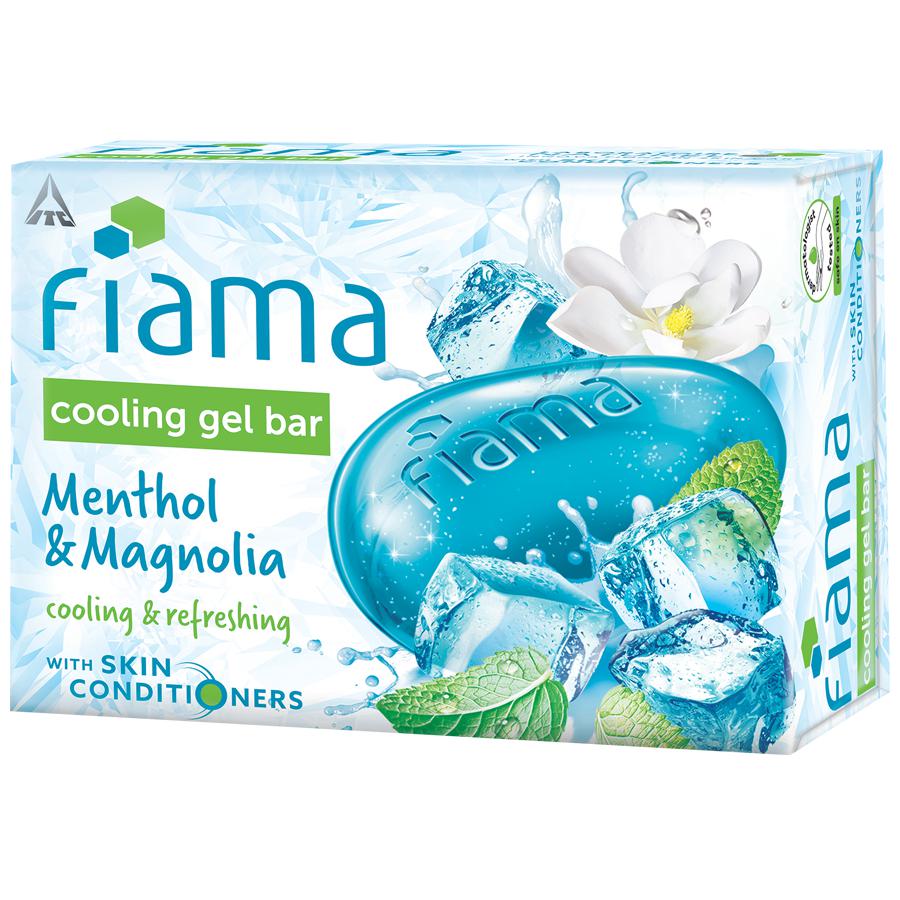 Fiama Cooling Gel Bar Menthol  Magnolia Cooling  Refreshing 125 G