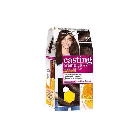 L'Oreal Paris Casting Creme Gloss Creme Hair Colour (Darkest Brown 300)