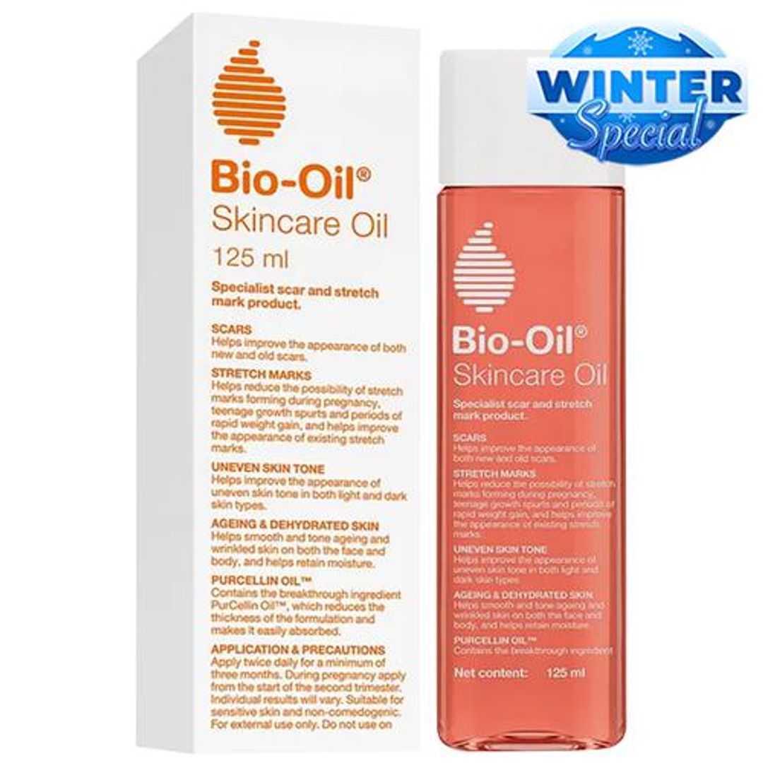 Bio-Oil Skincare Oil - Sensitive Skin, Purcellin Oil, Helps Retain Moisture, 125 ml