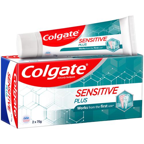 Colgate Sensitive Plus Toothpaste With Pro Argin Formula For Sensitivity Relief 70gm Buy 1 Get 1 Free