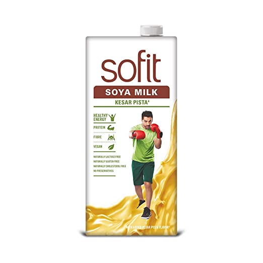Sofit Soya Drink Kesar Pista, 1 L Tetra