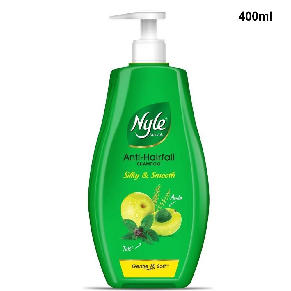 Nyle Naturals Silky and Smooth Anti Hairfall Shampoo With Tulsi  Amla  400ml