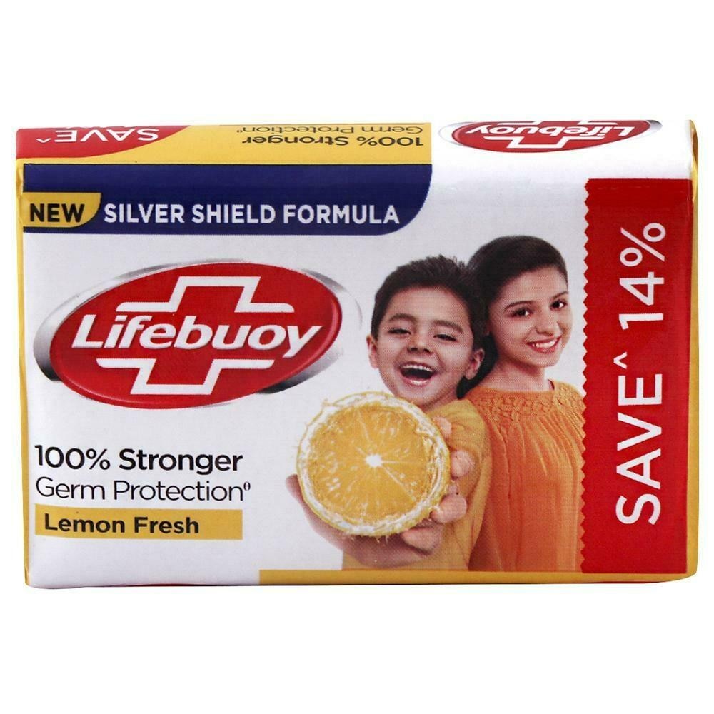 Lifebuoy 100 Stronger Germ Protection Lemon Fresh Silver Shield Formula  59g