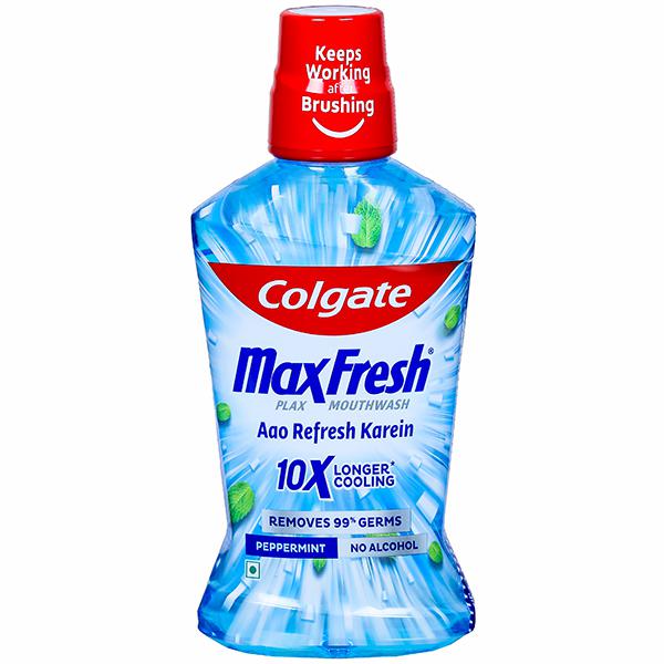 Colgate Plax Max Fresh Mouth Wash pepper Mint 250ml