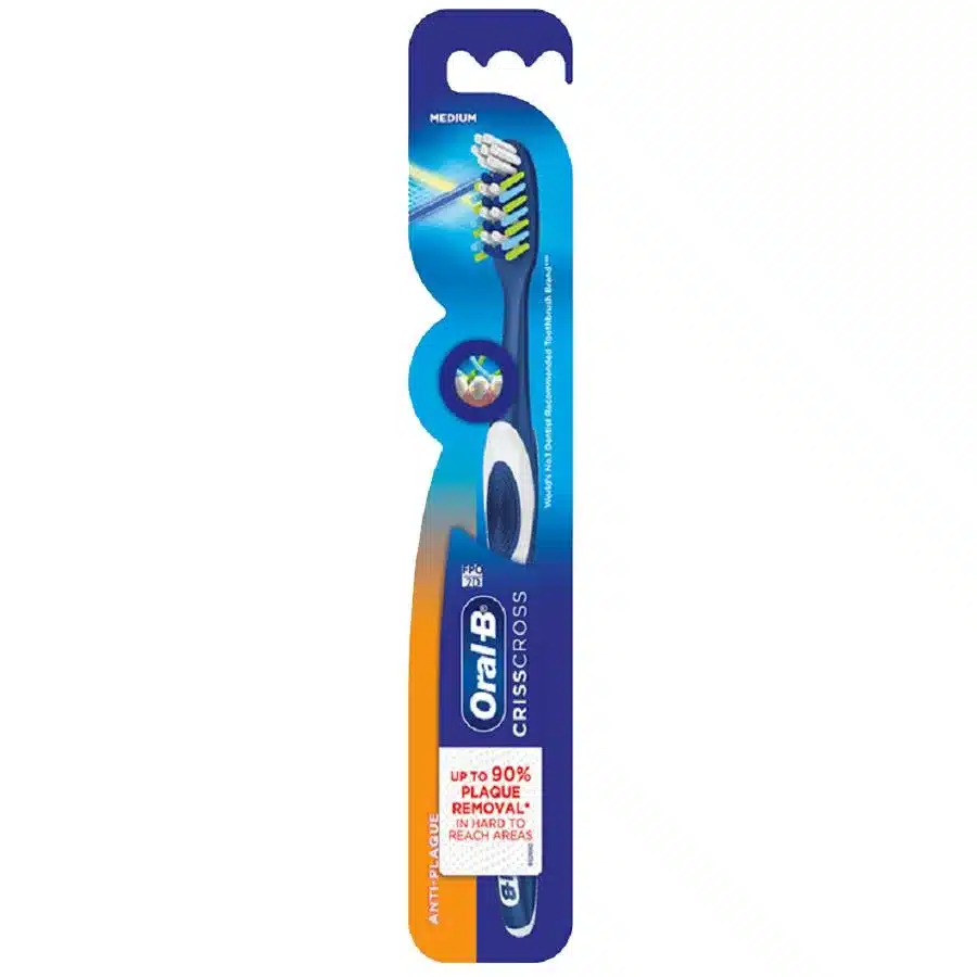 Oral-B Criss Cross Anti-Plaque Toothbrush Medium 1pc