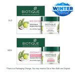 Biotique Bio Coconut Whitening  Brightening Cream  For All Skin Types 100 Botanical Extracts 50 G Carton