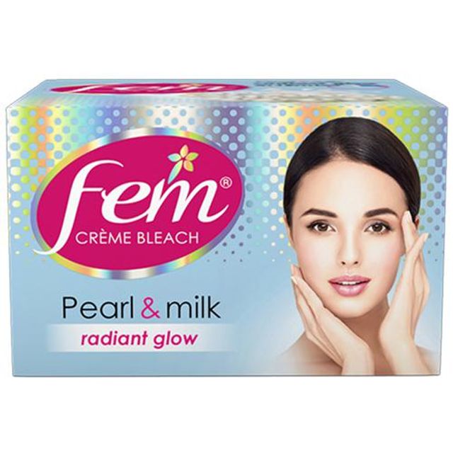 Fem Creme Bleach Pearl  Milk Radiant Glow 24gm