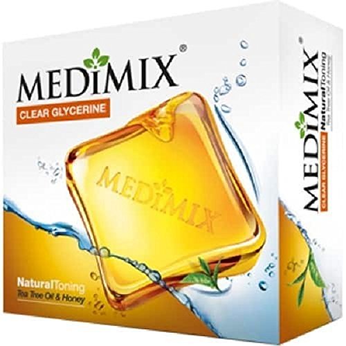 Medimix Clear Glycerine Tea Tree Oil Honey Soap Bar, 100 G