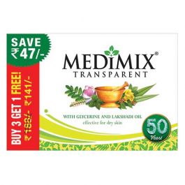 Medimix Transparent Soap, 125g(Buy 3 Get 1 Free)