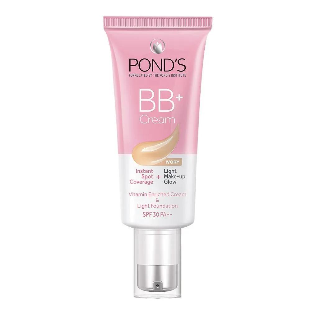 Ponds BB Cream Instant Spot Coverage  Light Makeup Glow Ivory