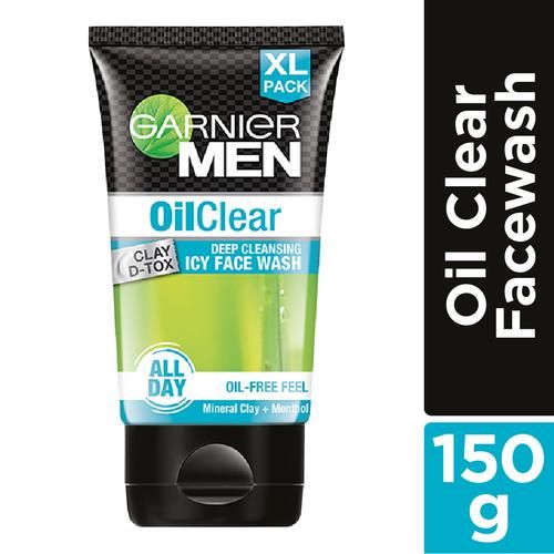 Garnier Men Oil Clear Face Wash - For Oily Skin, 150 g