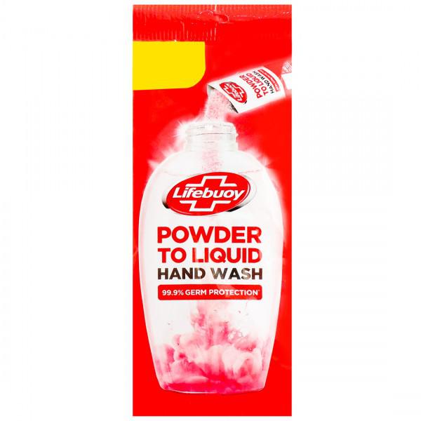 Lifebuoy Powder To Liquid Handwash - 99.9% Germ Protection, Effective Protection, 9 g