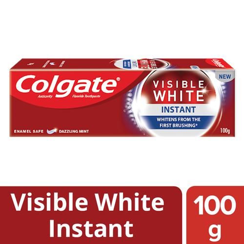 Colgate Visible White Instant Toothpaste, 100 g